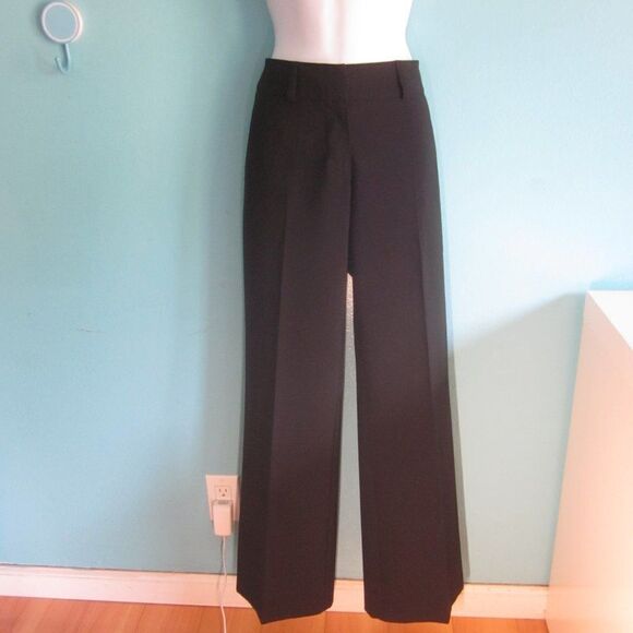 Trina Turk Size 0 Straight Leg Boot Cut Black Dress Pants - Picture 1 of 10